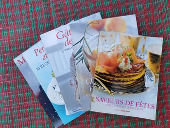 Lot de 5 livrets de recettes éditions Marie Claire