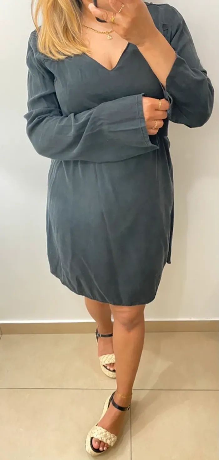 Robe droite brodée - photo numéro 7