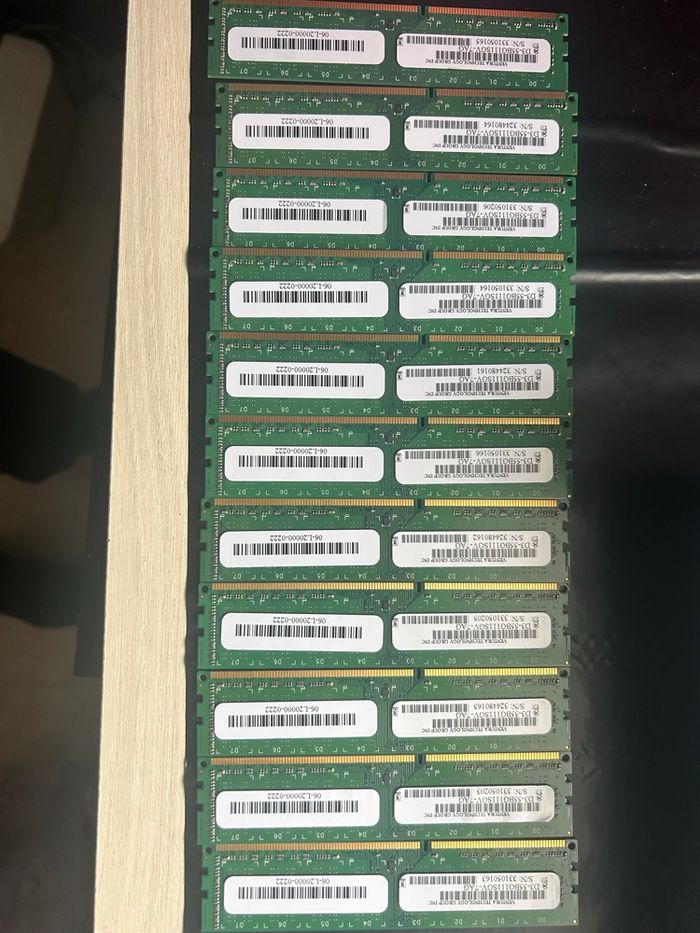 Lot barrettes RAM