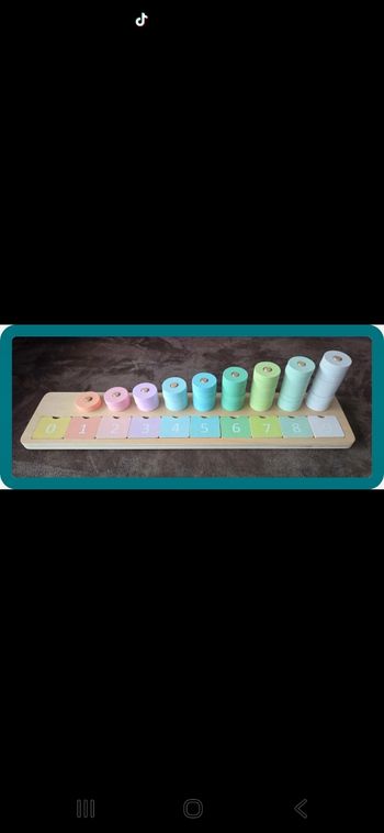 Jouet en bois j'apprends à compter