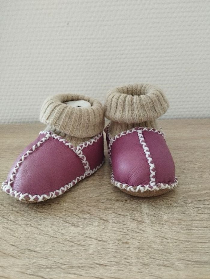 Chaussons cuir