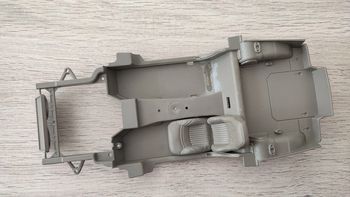 Châssis intérieur pièce détachée miniature Chevrolet Corvette C5 1997 Burago Bburago 1/18 #B65