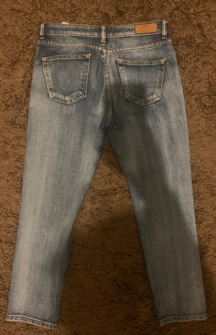 Pantacourt femme  jean’s marque mango taille 32 - photo numéro 2