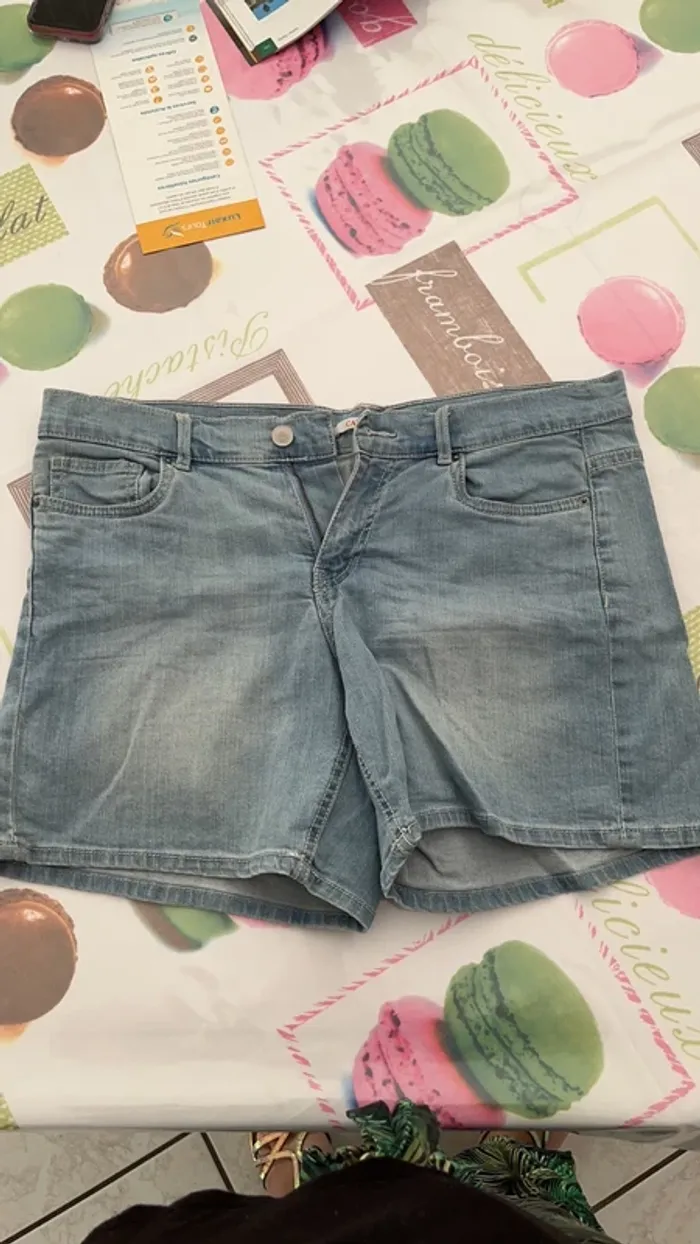 Short en jeans
