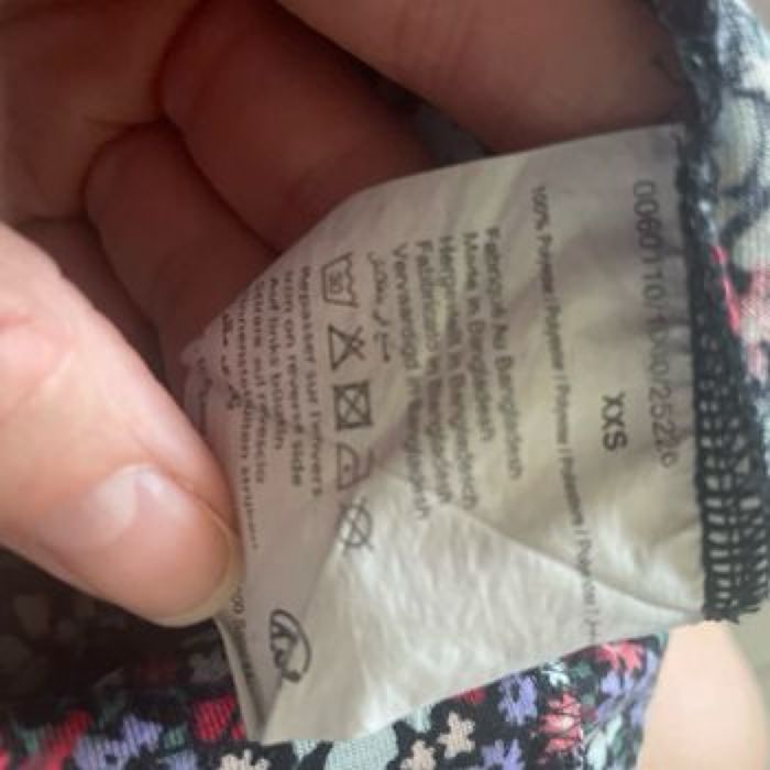 Combishort fleurie noire XXS La Halle - photo numéro 6