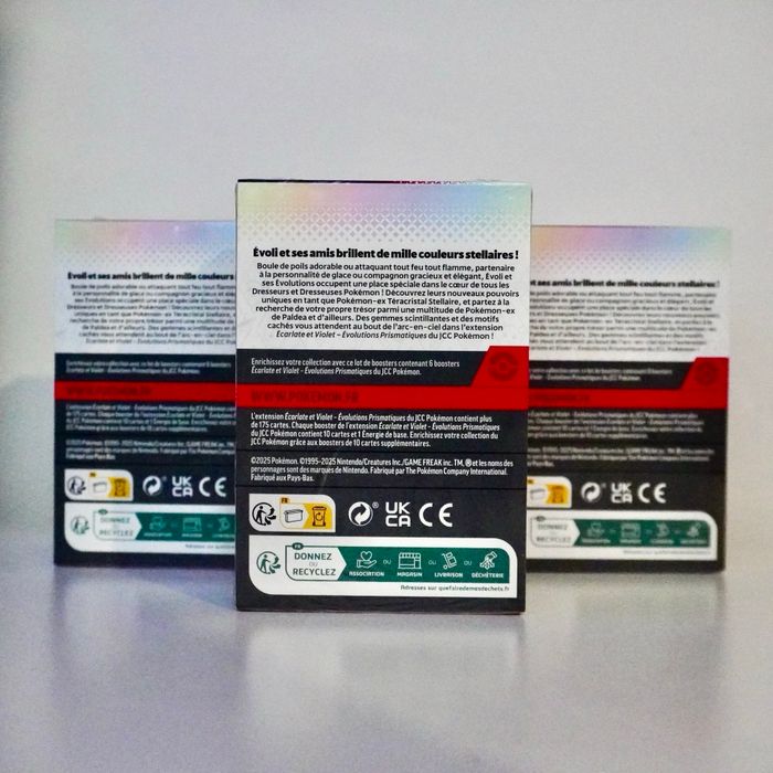 Lot 3 Bundles Évolutions Prismatiques - EV 8.5 - Coffret Pokémon Neuf - FR - photo numéro 2