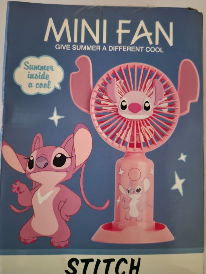 Mini ventilateur de poche Angel de Stitch