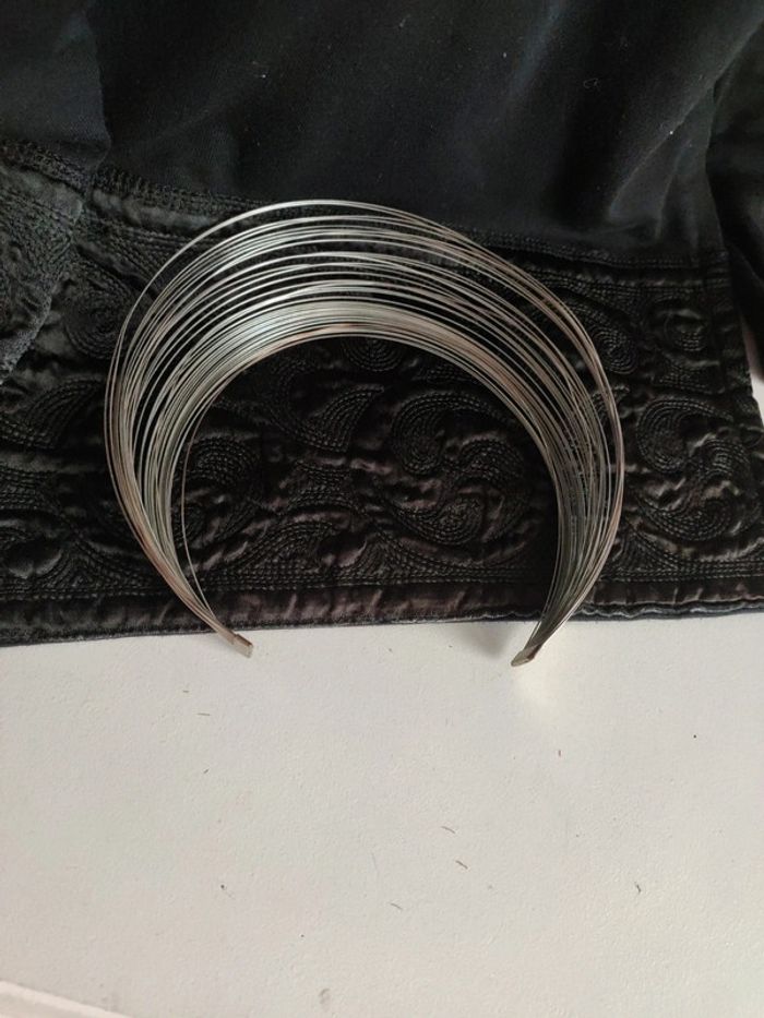 Ras du cou collier en métal multicouche - photo numéro 5