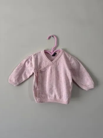 👚 gilet rose cache cœur - bébé fille - 3 mois - Kiabi très bon état