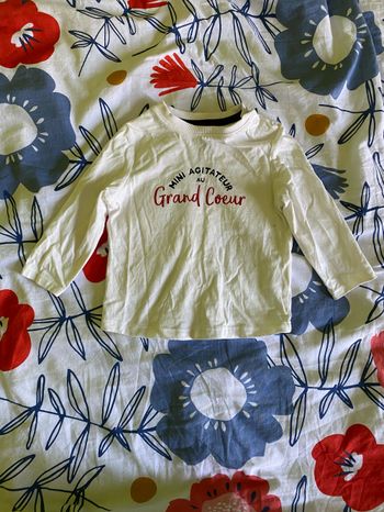 Haut à inscriptions bébé garçon, taille 9 mois