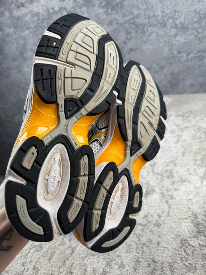 Asics Gel 1130 Running - White & Yellow & Silver - photo numéro 9