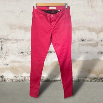 Pantalon femme rose framboise