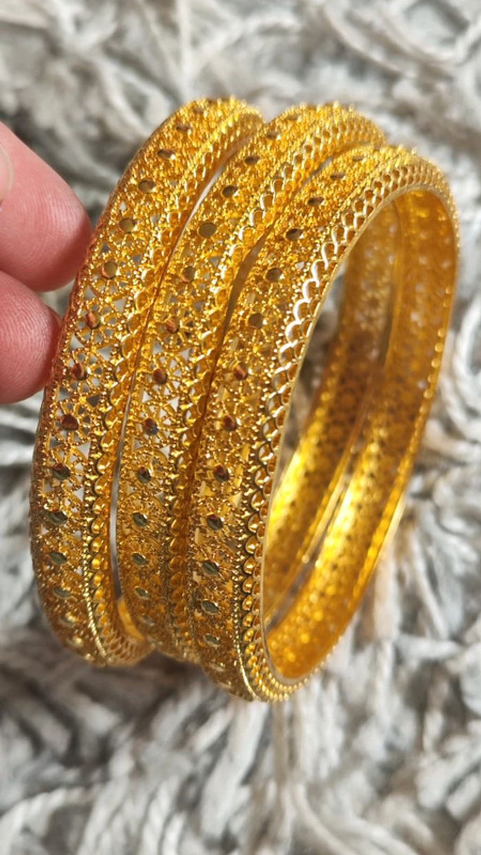 Bracelet doré acier inoxydable - photo numéro 2