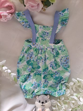 Combi short d'été à fleurs