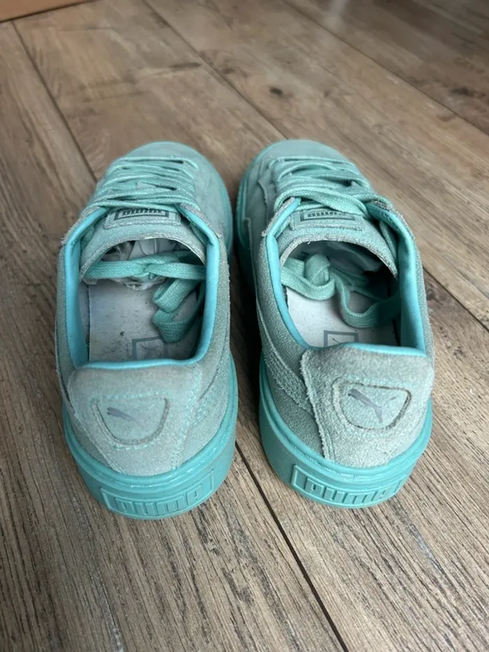 Baskets turquoises Puma femme 38 Tbe - photo numéro 6