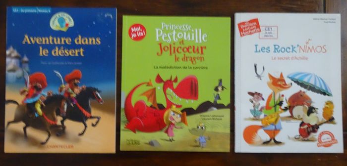 Lot de 3 livres d’apprentissage enfant pour le CE1
