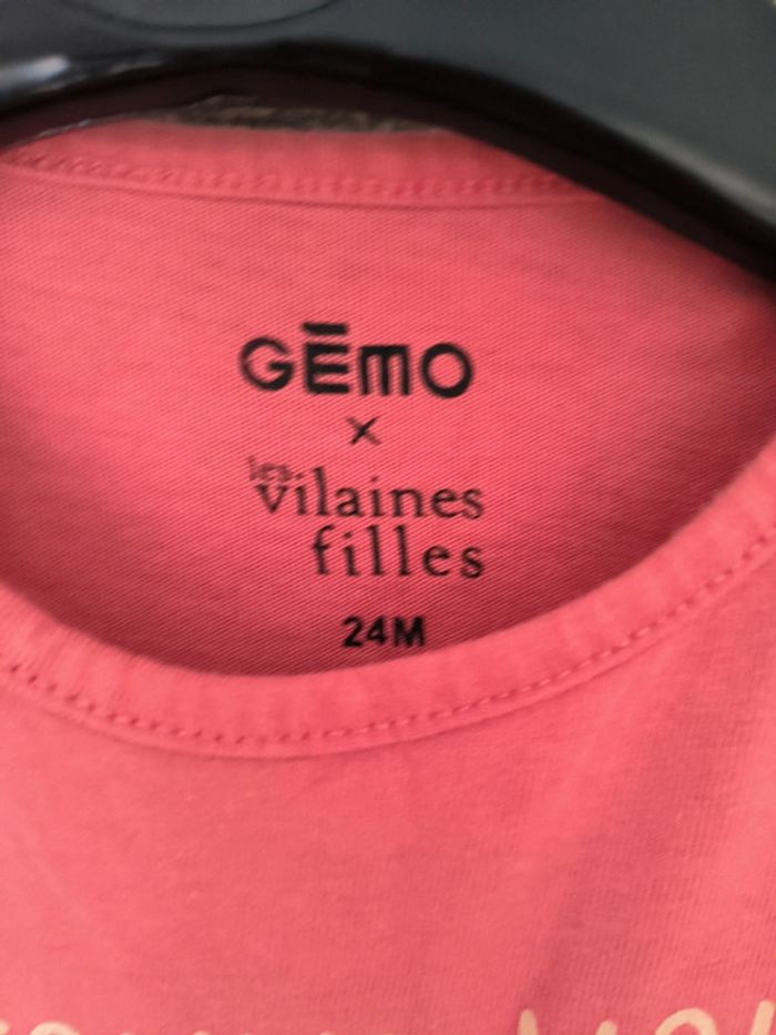 T-shirt Gémo les vilaine fille 24 mois - photo numéro 2