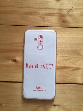 Coque pour téléphone portable Huawei Mate 10 lite 7 silicone transparent souple 15,5 x 7,5 cm