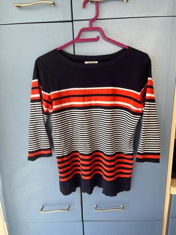 Pull d’été Damart /46 /Bleu et Orange / Excellent État