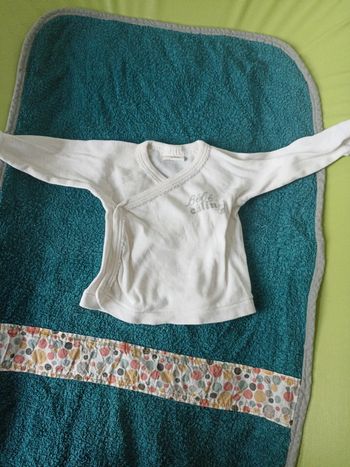 Brassière/ tshrt manches longues 1 mois Mixte