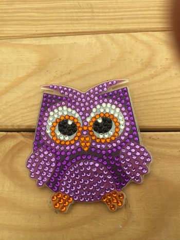 Magnet hibou 🦉 en Diamond painting