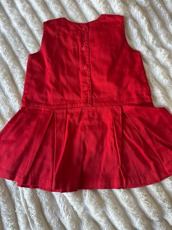 Robe rouge 2 ans 
