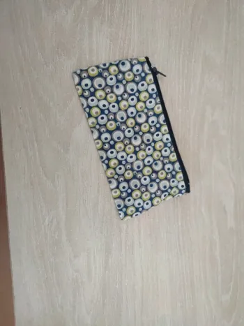 Trousse a motif tissu