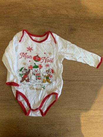 Body Disney Tic & tac Noël 18 mois parfait état