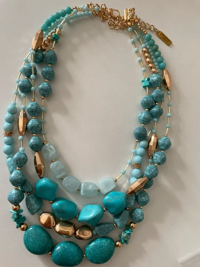 Collier multirangs turquoise Weekend Max Mara - photo numéro 9