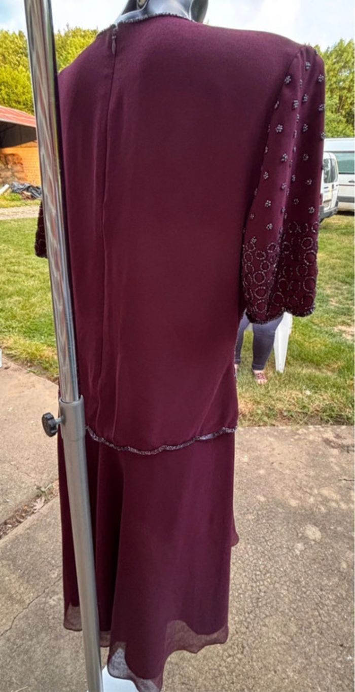 Robe de soirée/cocktail/évènement à strass fait main Taille 44🪻 - photo numéro 5