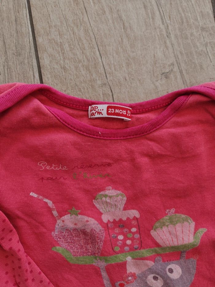 Lot de 2 bodys manches longues 2 ans - photo numéro 2