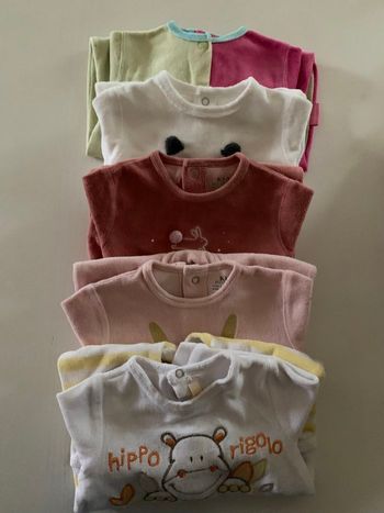 Lot pyjama grenouillère fille