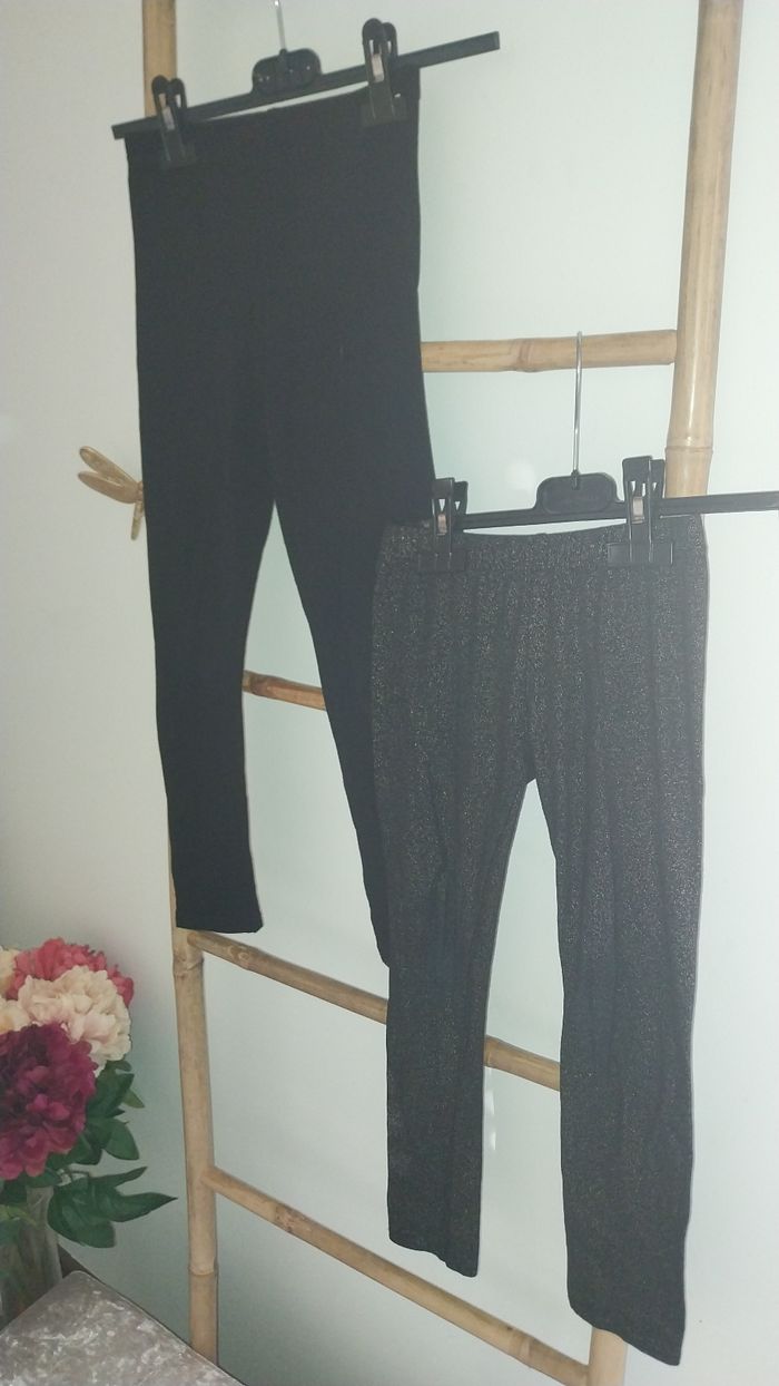 Duo/ Lot/ Pack de 2 leggings fille 8 ans Très bon état - photo numéro 2
