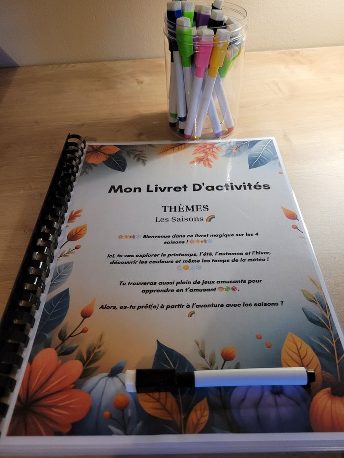 Livres d'activités les saisons stylo ✨️ - photo numéro 2