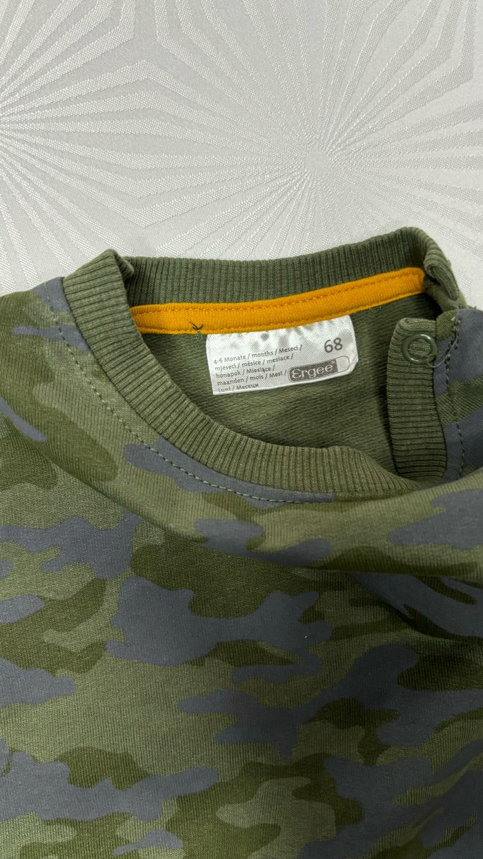 Pull garçon militaire camouflage taille 4-6 mois ou 68cm - photo numéro 4
