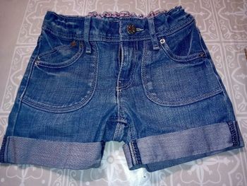 Short en jean fille