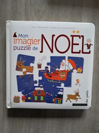Livre mon imagier puzzle de Noël