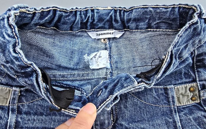Short en jeans 5 ans garçon 3 pommes - photo numéro 3