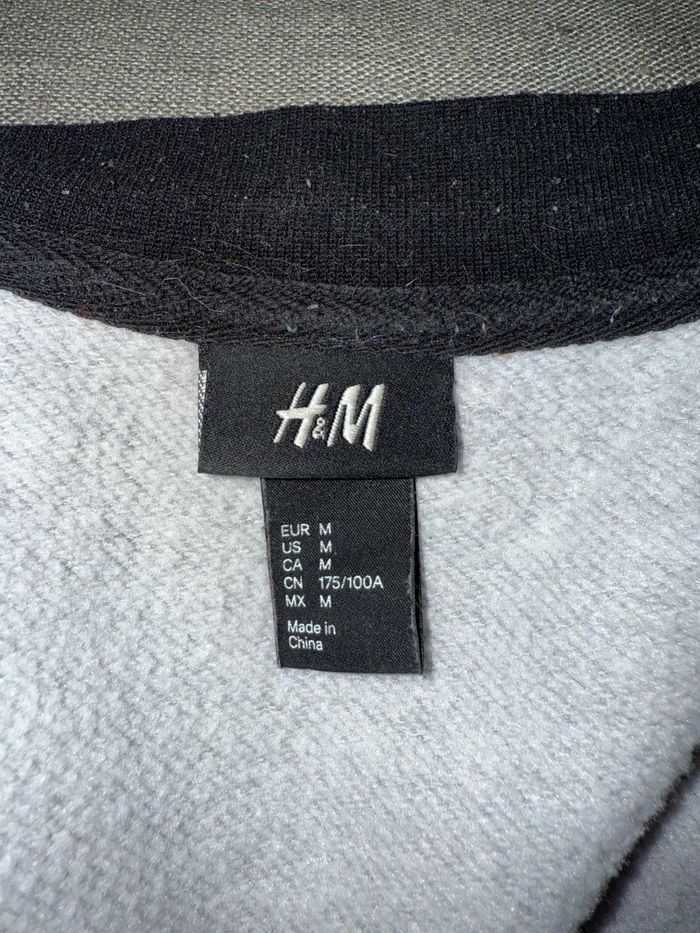 Veste Homme H&M grise blouson teddy - photo numéro 4
