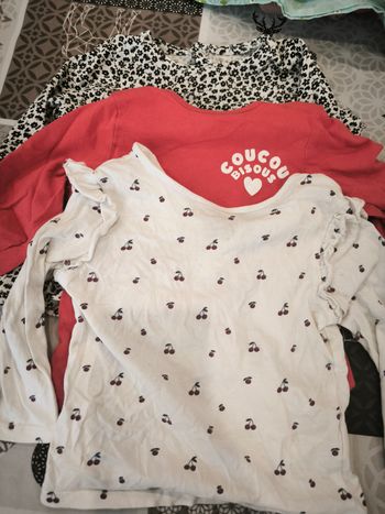 3 t shirts manches longues 