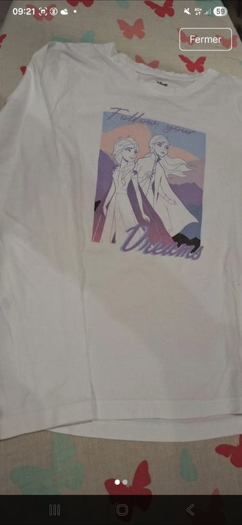 T-shirt 7-8ans frozen 