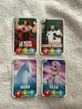 Lot de 4 cartes