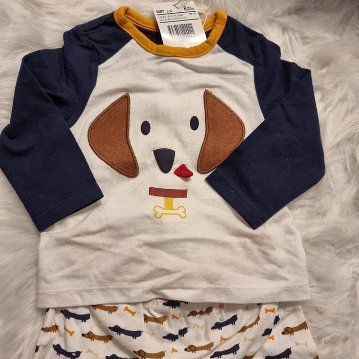 NEUF 😍🤩💙💙superbe pyjama 2 pièces coton  6 mois garçon💙💙😍🤩 - photo numéro 5