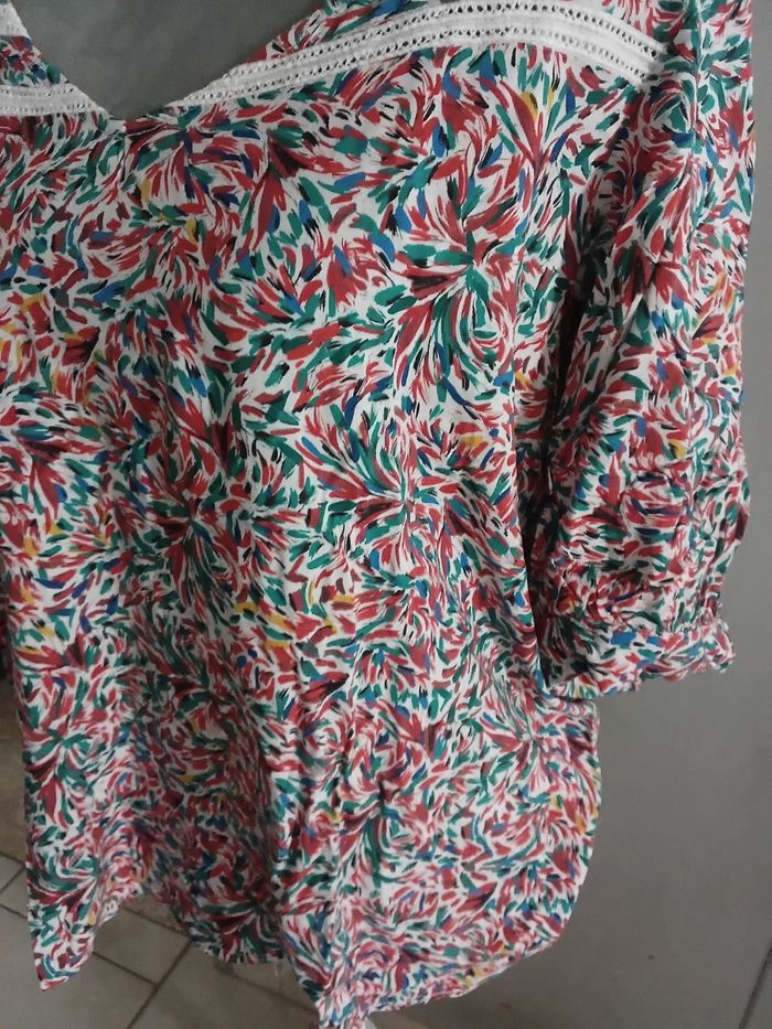 Blouse manche courte formul taille 48 - photo numéro 2