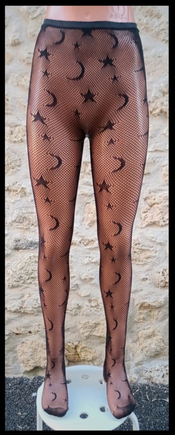 Collant résille motif fantaisie - photo numéro 2