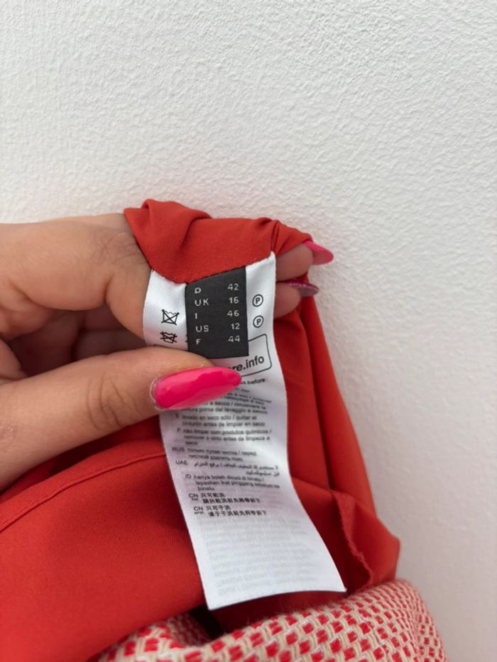🌺Robe droite rouge et blanche vintage Taille XXL/44🌺 - photo numéro 10