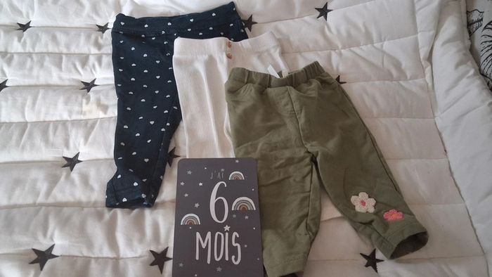 Lot 3 pantalons 6 mois