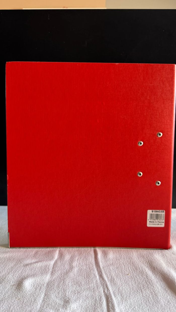 Classeur à levier Exacompta Rouge - photo numéro 4