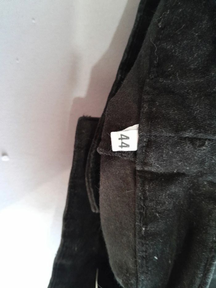 Pantalon droit scottage effet cuir de veau en coton taille 44 - photo numéro 9