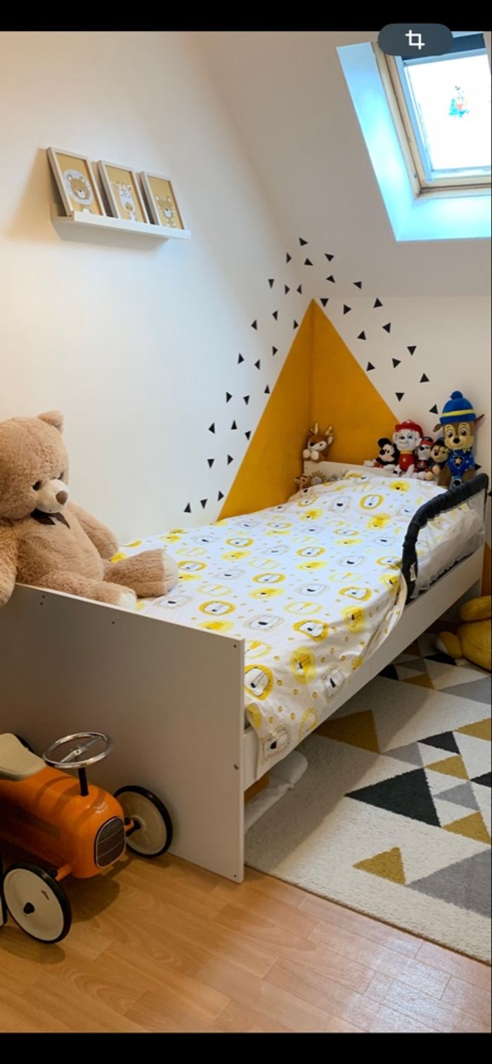 Lit évolutif bébé en lit junior + meuble table à langer AT4 - photo numéro 3